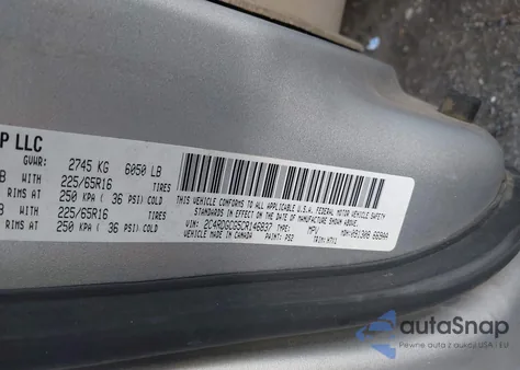 2012 Dodge Grand Caravan Sxt z USA, uszkodzony, nr VIN 2C4RDGCG5CR146837